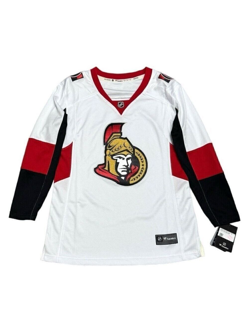 Womens Ottawa Senators Jersey Breakaway White NHL Away Hockey Medium NEW W TAGS